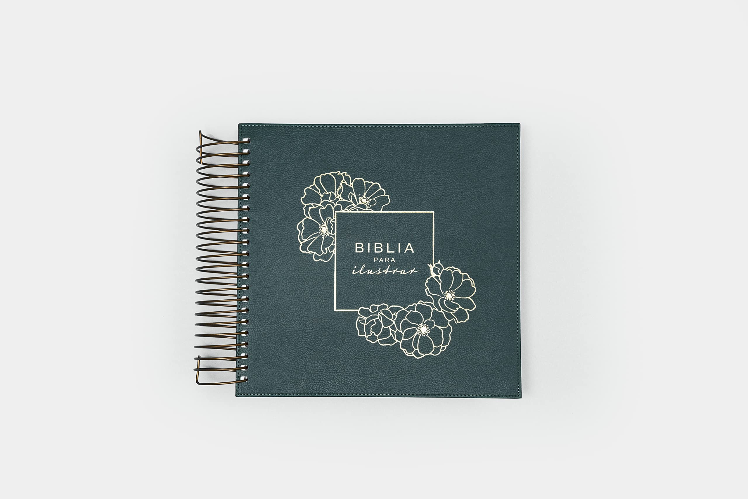Biblia RVR60 para ilustrar verde símil piel - Librería Libros Cristianos - Biblia