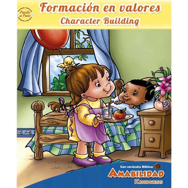 Formando valores libro para colorear-amabilidad - Librería Libros Cristianos - Libro