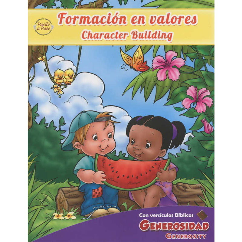 Formando valores libro para colorear- generosidad - Librería Libros Cristianos - Libro