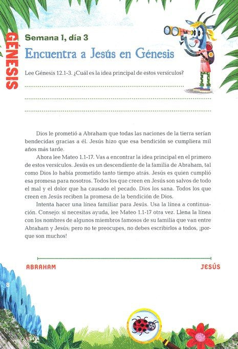 Busca y explora devocional para niños 6 a 10 años - Librería Libros Cristianos - Libro