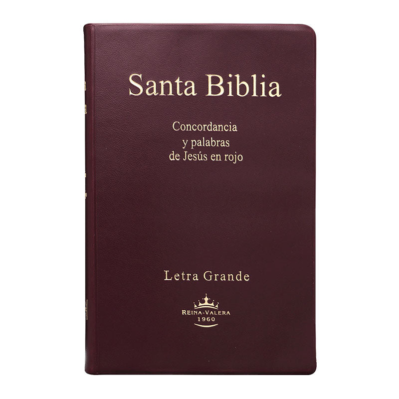 Biblia Mediana Vinil Color Vino - Librería Libros Cristianos - Biblia