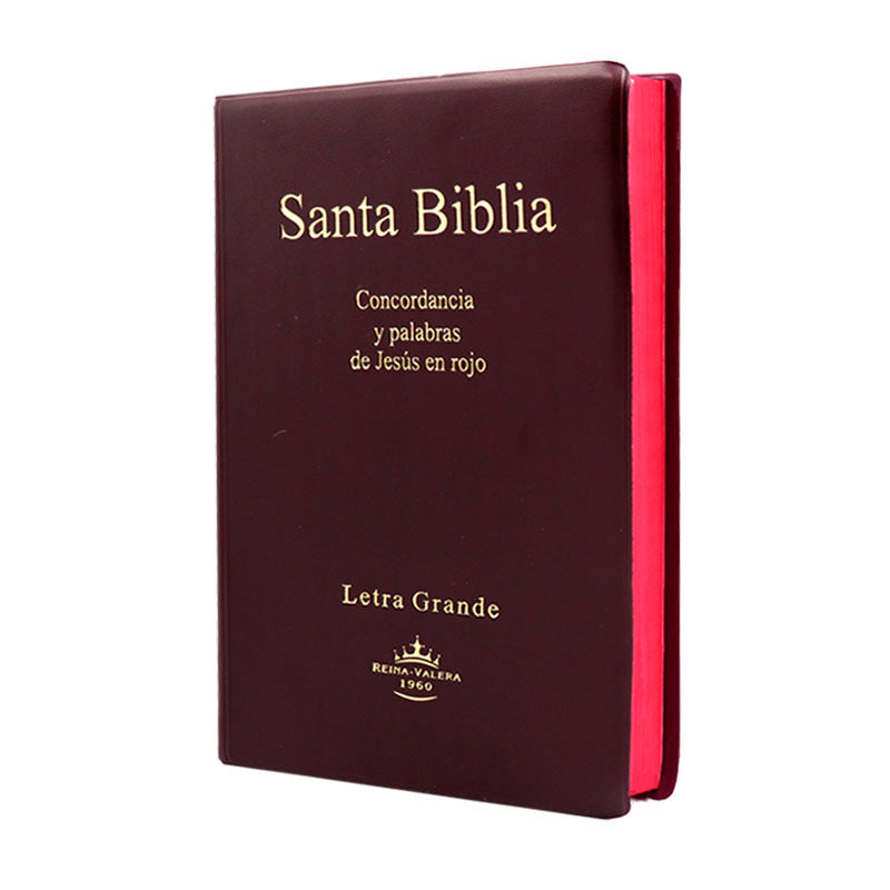 Biblia Mediana Vinil Color Vino - Librería Libros Cristianos - Biblia