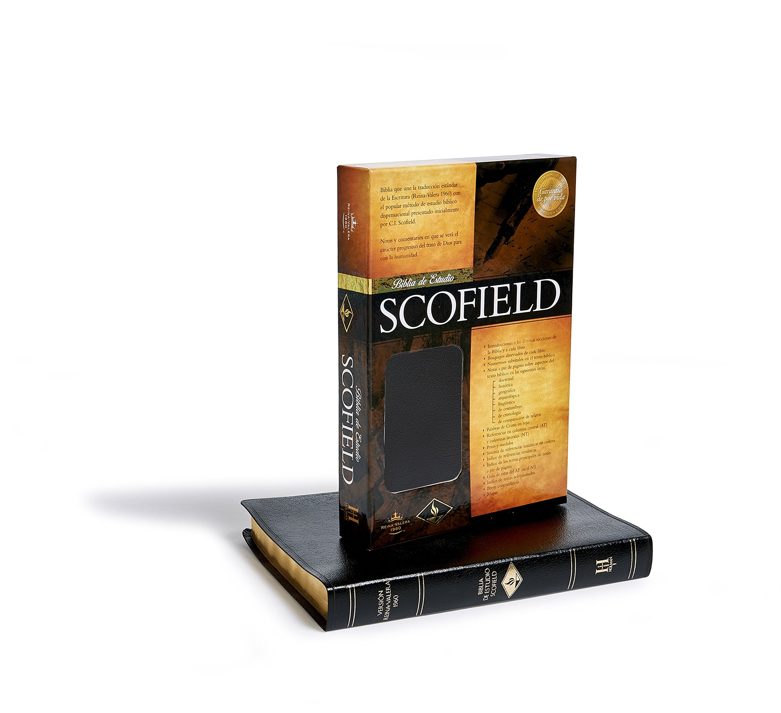 Biblia Scofield Piel Especial Negro RVR60 - Librería Libros Cristianos - Biblia