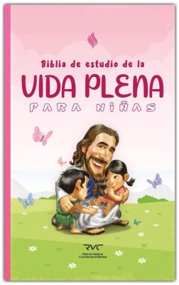 Biblia RVC Estudio vida plena para niñas tapa dura - Librería Libros Cristianos - Biblia
