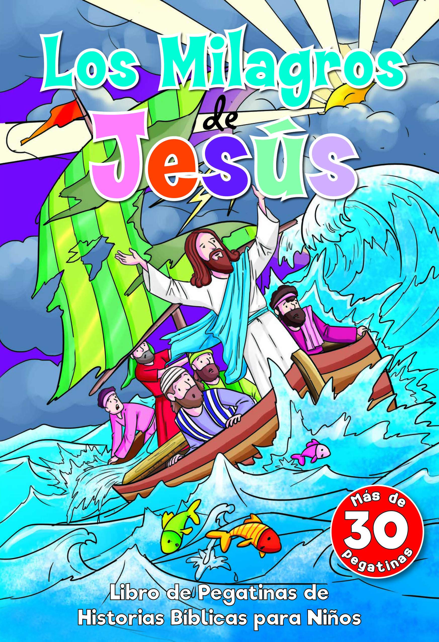 Libro de pegatinas los milagros de Jesus