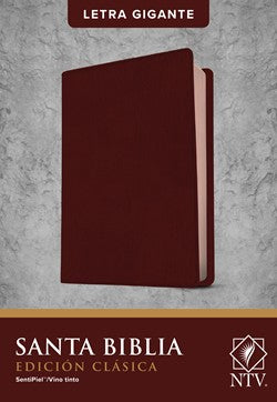 Biblia NTV Edición clásica letra gigante vino tinto - Librería Libros Cristianos - Biblia