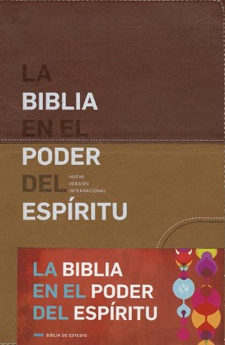 Biblia NVI En el Poder del Espíritu- dúo marrón - Librería Libros Cristianos - Biblia