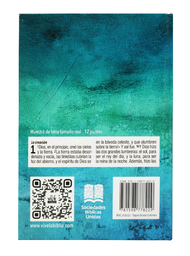 Biblia RVC mediana tapa dura letra grande - Librería Libros Cristianos - Biblia
