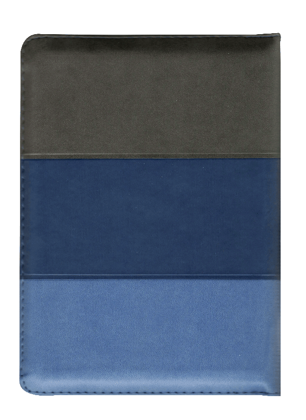 Biblia RVR60 Gris/Azul Marino con Cierre Indice - Librería Libros Cristianos - Biblia