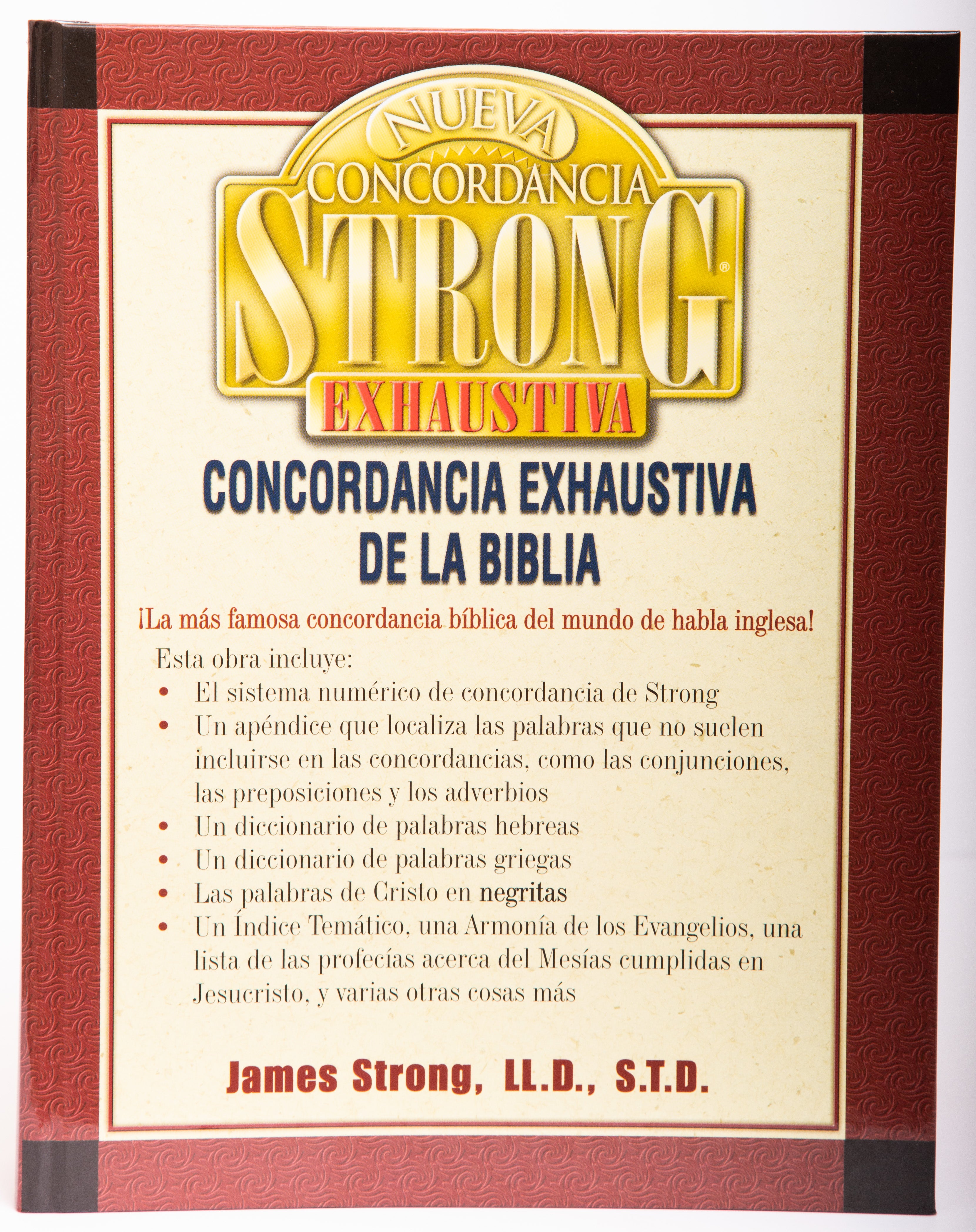 Concordancia Exhaustiva de la Biblia Strong - Librería Libros Cristianos - Libro