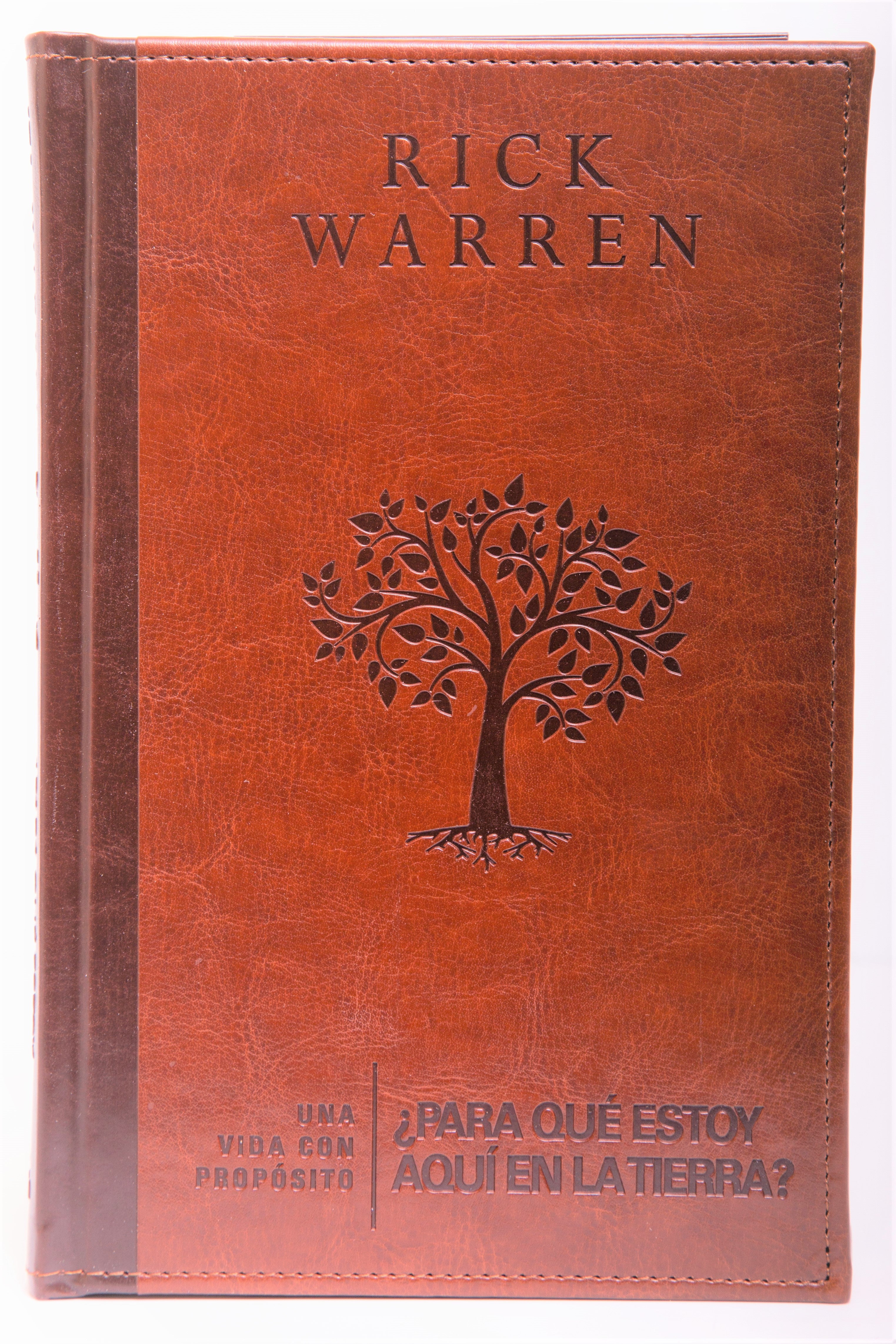 Una Vida con Propósito ¿Para que Estoy Aquí en la Tierra? - Imitación piel, café - Librería Libros Cristianos - Libro
