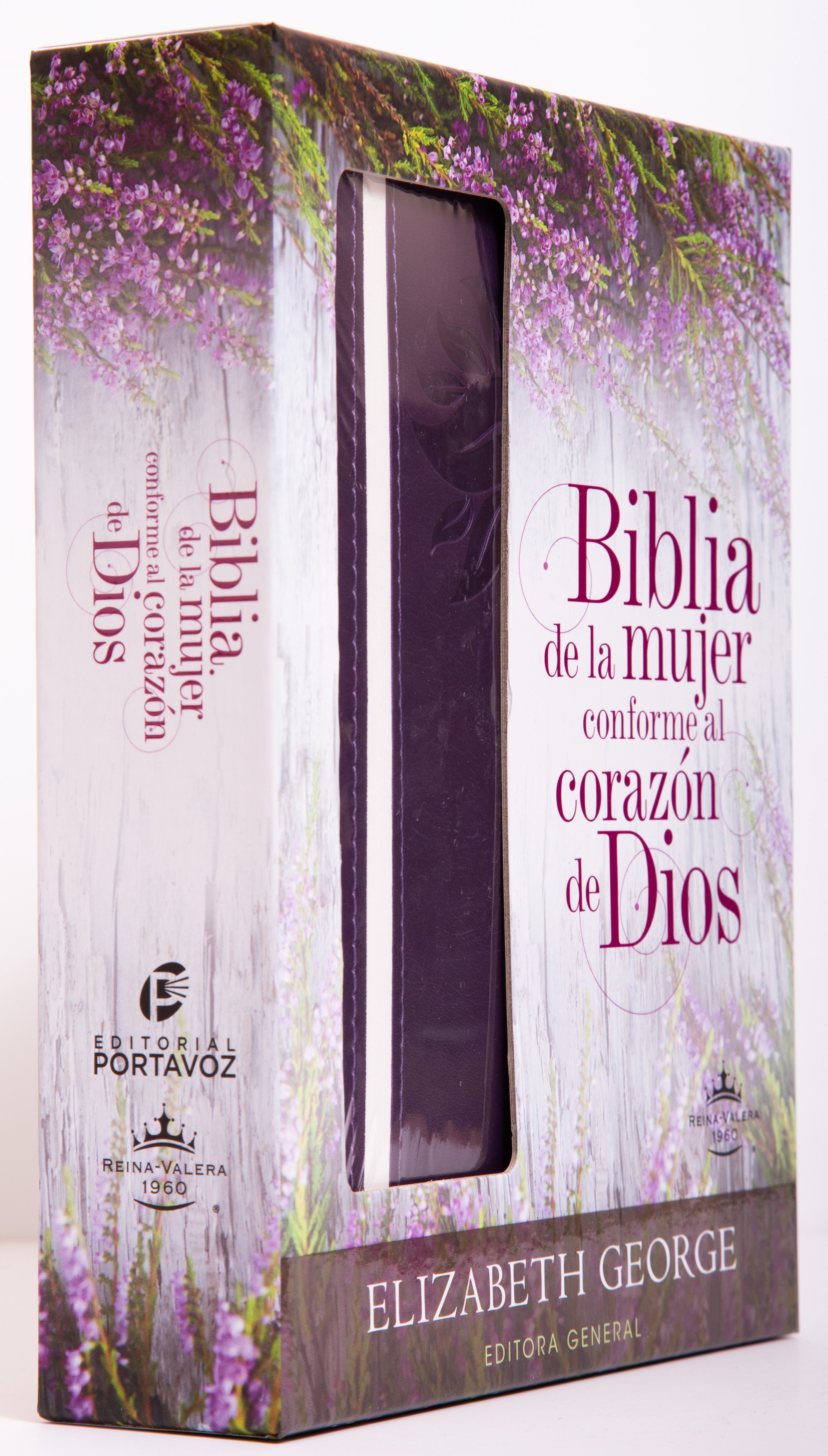 Biblia Mujer Conforme al Corazón de Dios Morada RVR60 - Librería Libros Cristianos - Biblia