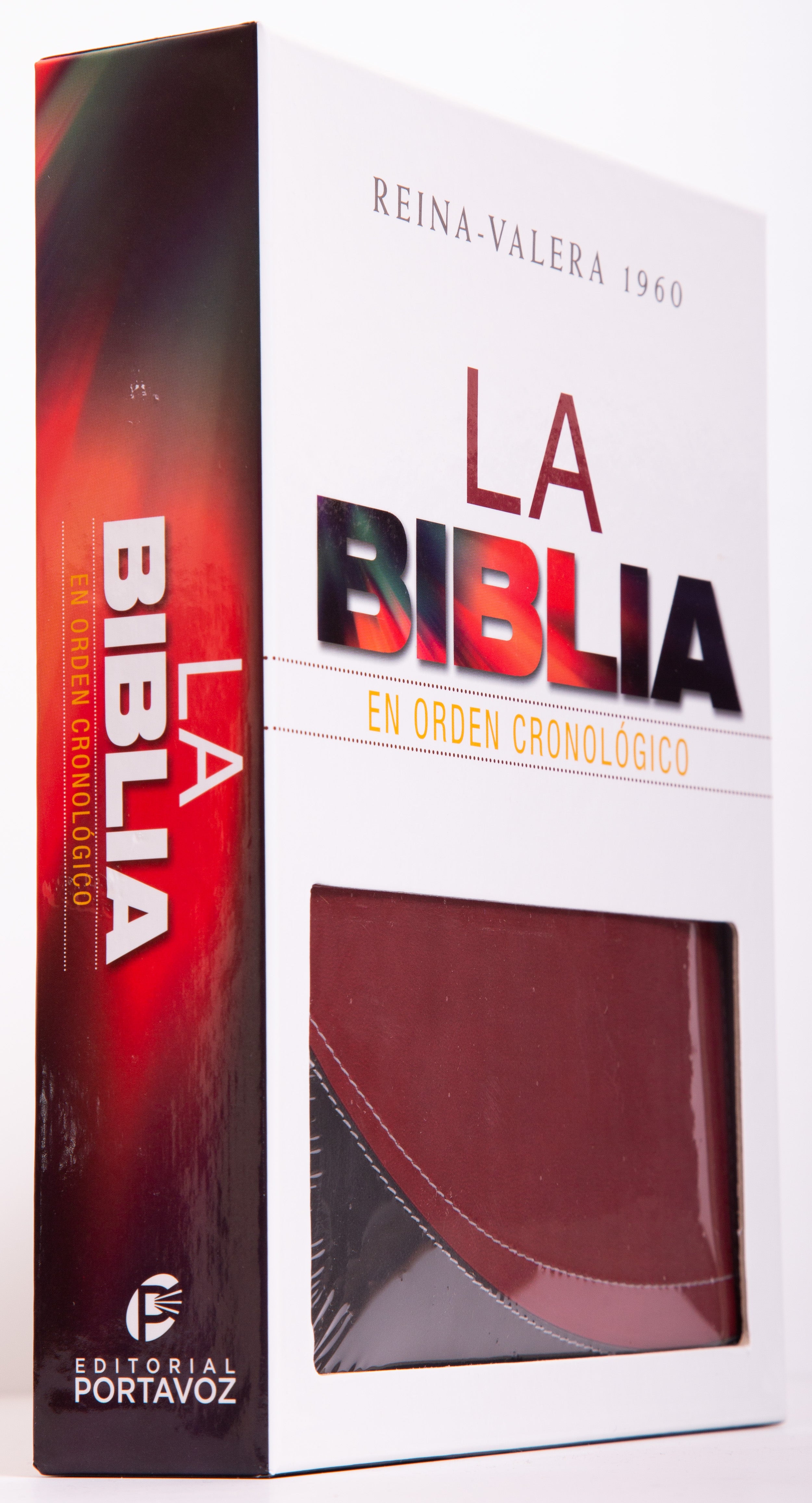 Biblia Cronológica Duotono Rojo - Librería Libros Cristianos - Biblia