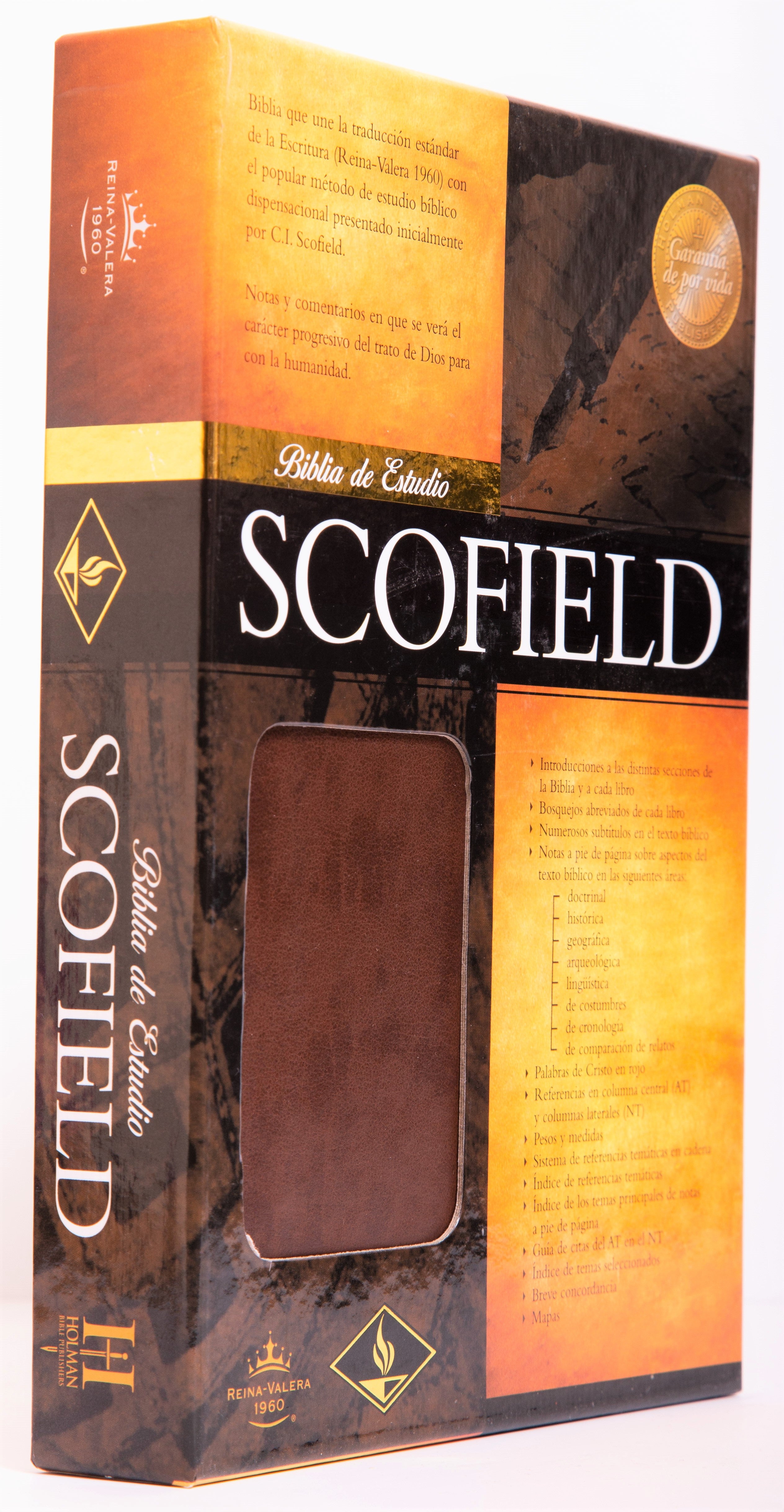 Biblia Scofield Imitación Piel Chocolate RVR60 - Librería Libros Cristianos - Biblia