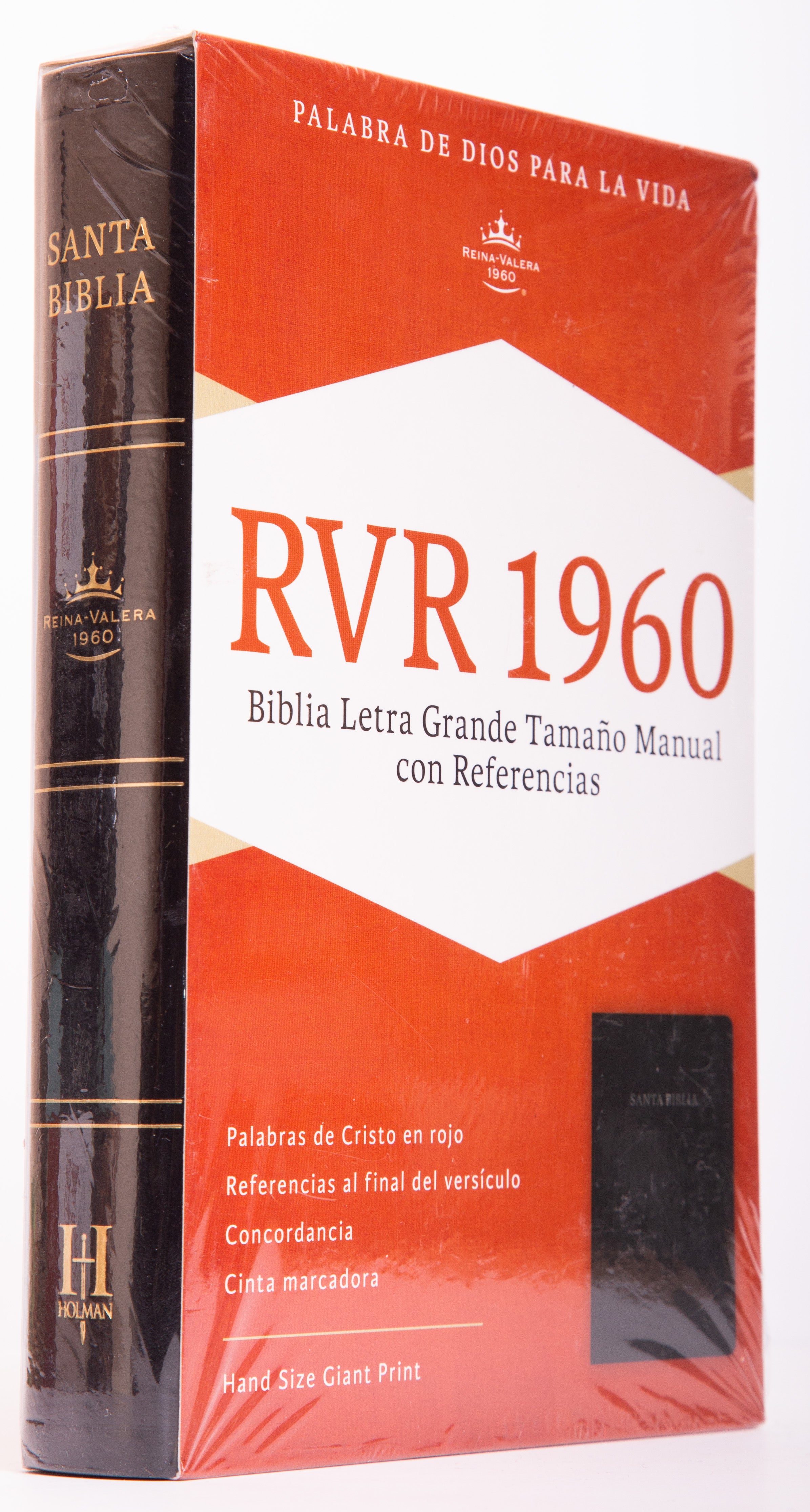 Biblia Manual Letra Grande -Negro/índice - Librería Libros Cristianos - Biblia