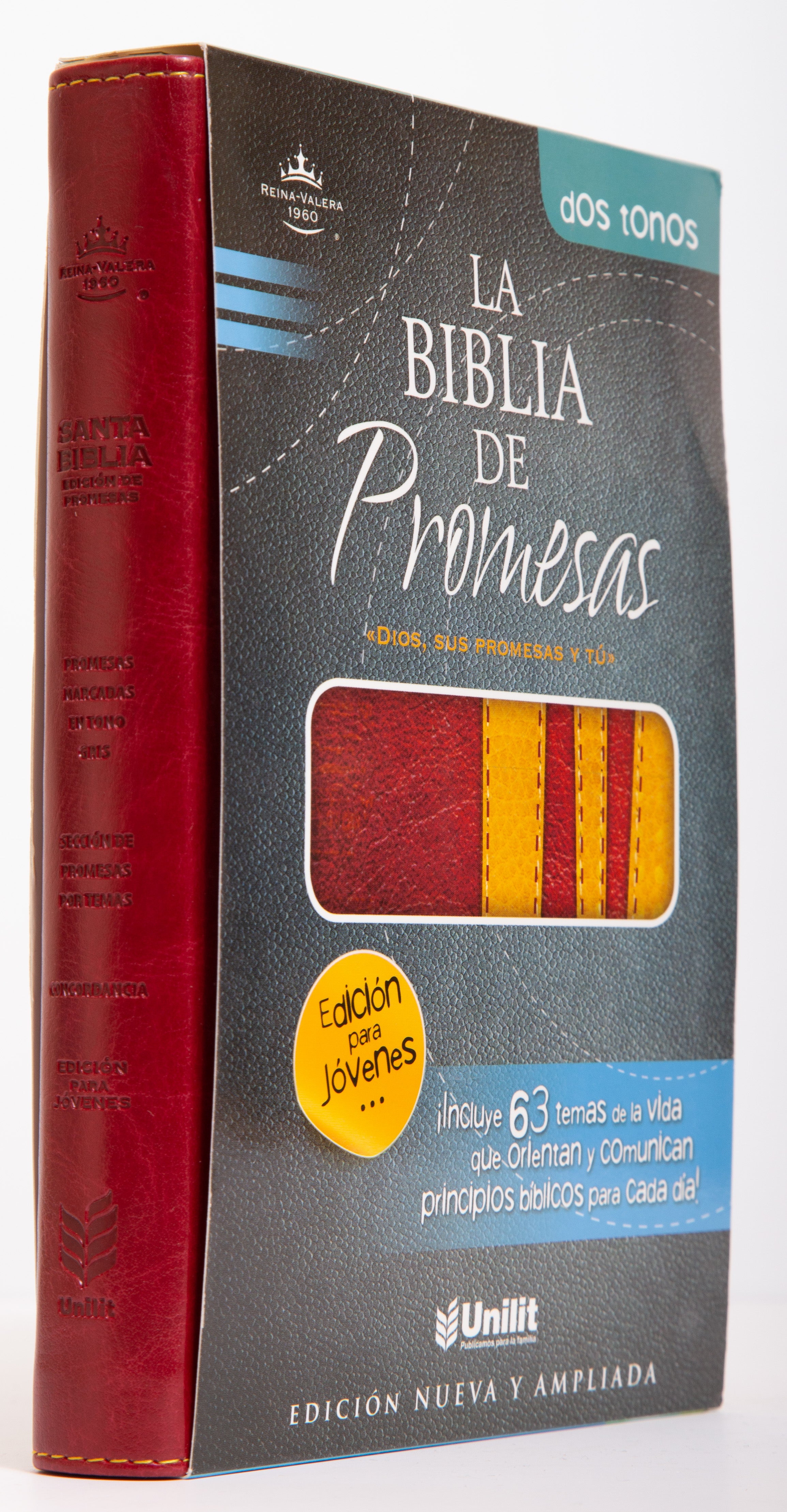 Biblia Promesas Juvenil 2 tonos hombre RVR60 - Librería Libros Cristianos - Biblia
