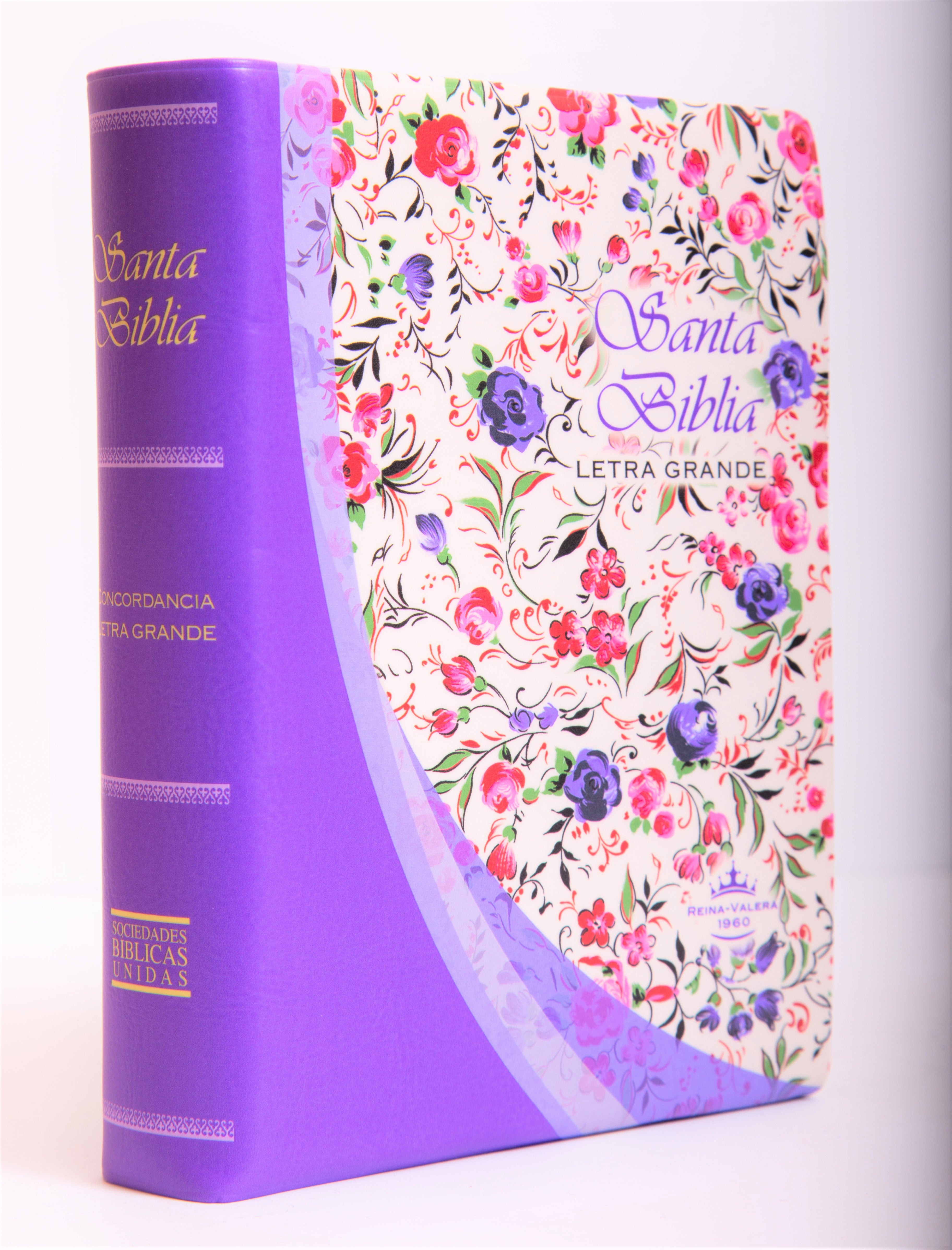 Biblia Letra Grande Violeta - Librería Libros Cristianos - Biblia