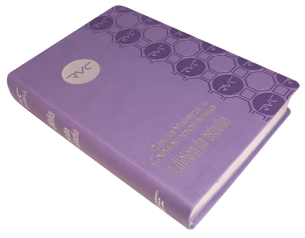 Biblia RVC edición de estudio lila - Librería Libros Cristianos - Biblia