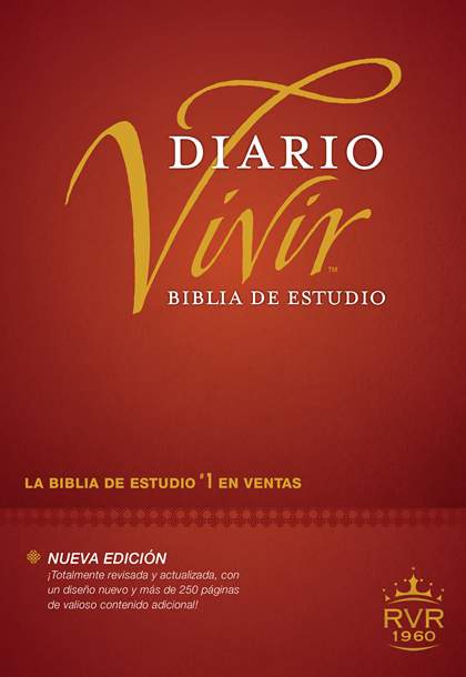 Biblia de Estudio Diario Vivir actualizada RVR60 tapa dura - Librería Libros Cristianos - Biblia