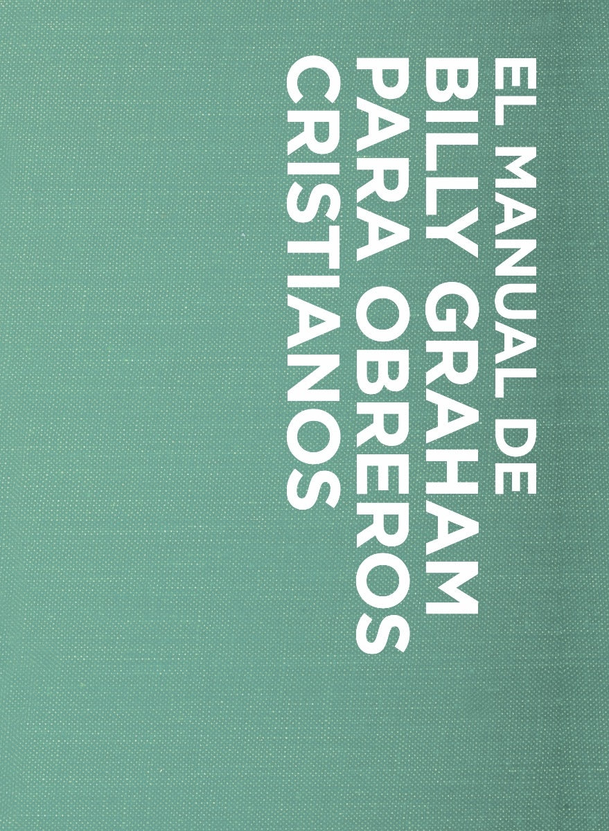 Manual de Billy Graham para obreros cristianos - Librería Libros Cristianos - Libro