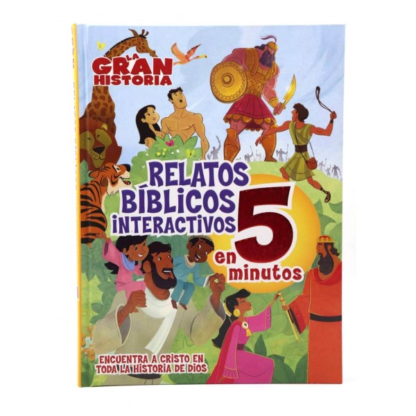 La Gran historia: Relatos bíblicos interactivos en 5 minutos - Librería Libros Cristianos - Libro