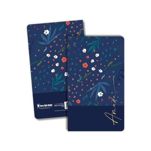 Libretas Set de 3 amada bedecida y valiosa flores