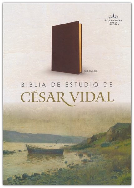 Biblia RVR60 de estudio de Cesar Vidal café