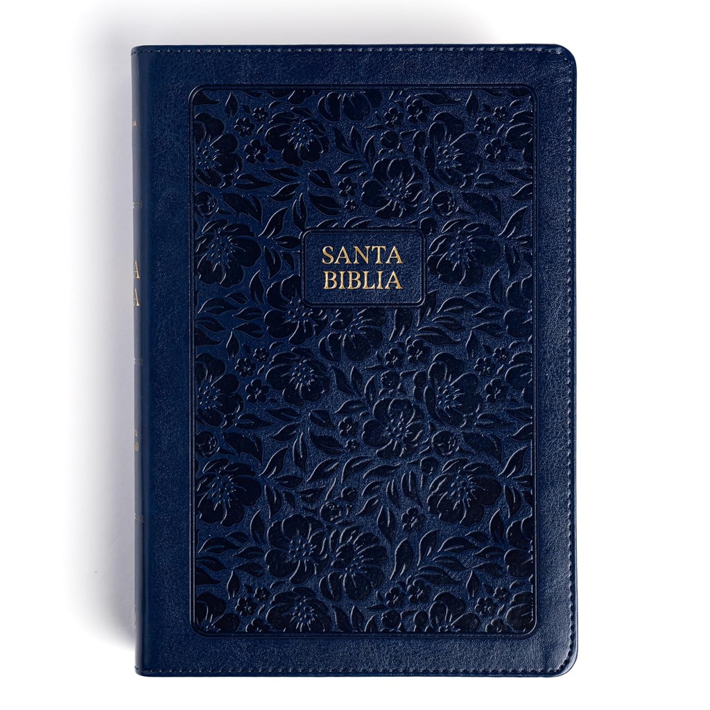 Biblia RVR60 letra grande azul marino