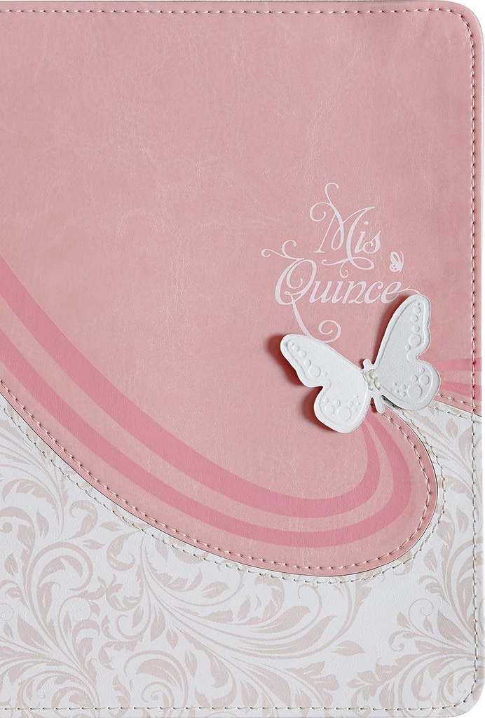 [MHI1923] Biblia RV1960 Mis quince rosa blanco