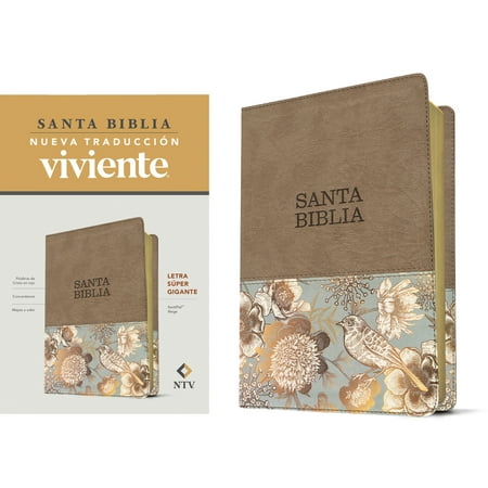 Biblia NTV Letra super gigante beige