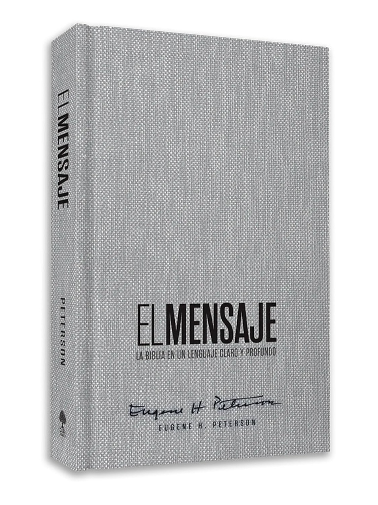 Biblia El Mensaje (Tapa dura, Gris Tela)