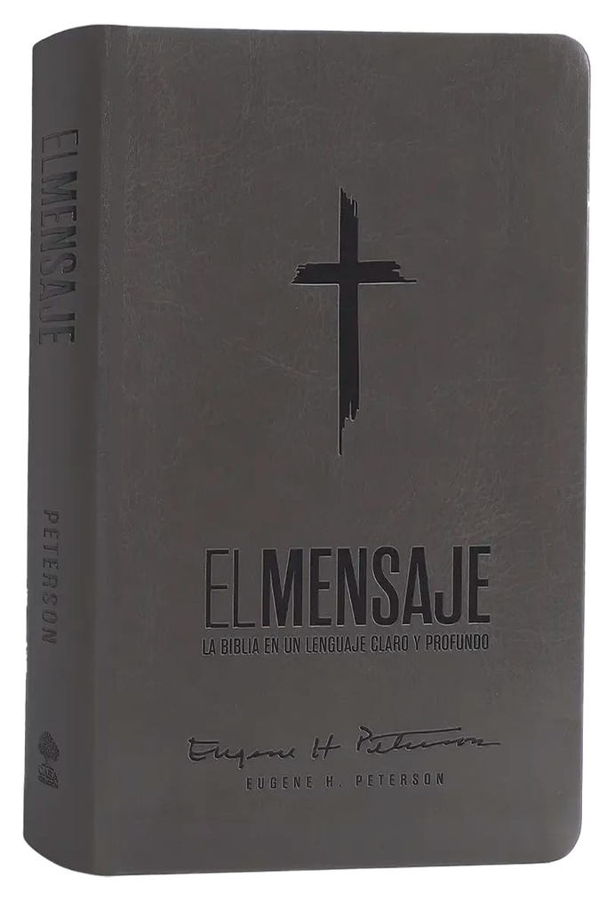 Biblia El Mensaje (SentiPiel, Gris)