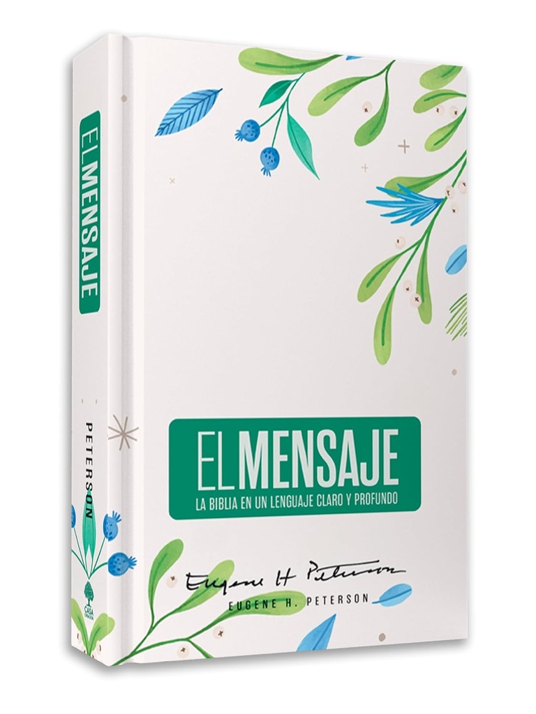 [GNU2704] Biblia El Mensaje Verde Floral