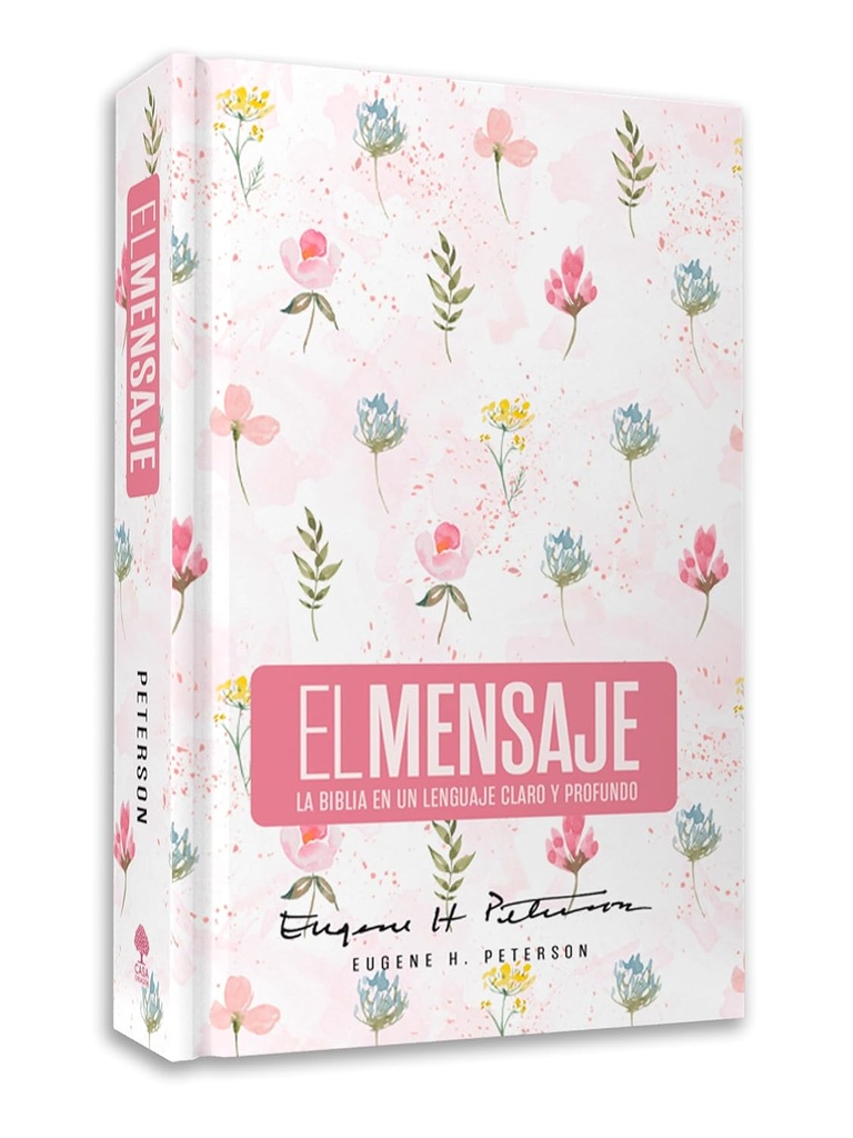 Biblia El Mensaje (Tapa dura, Rosa Floral)
