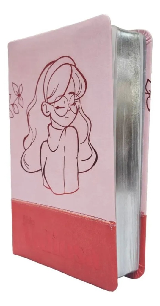 [SBM5892] Biblia Tla Valiosa Imitación Piel Rosa/rojo