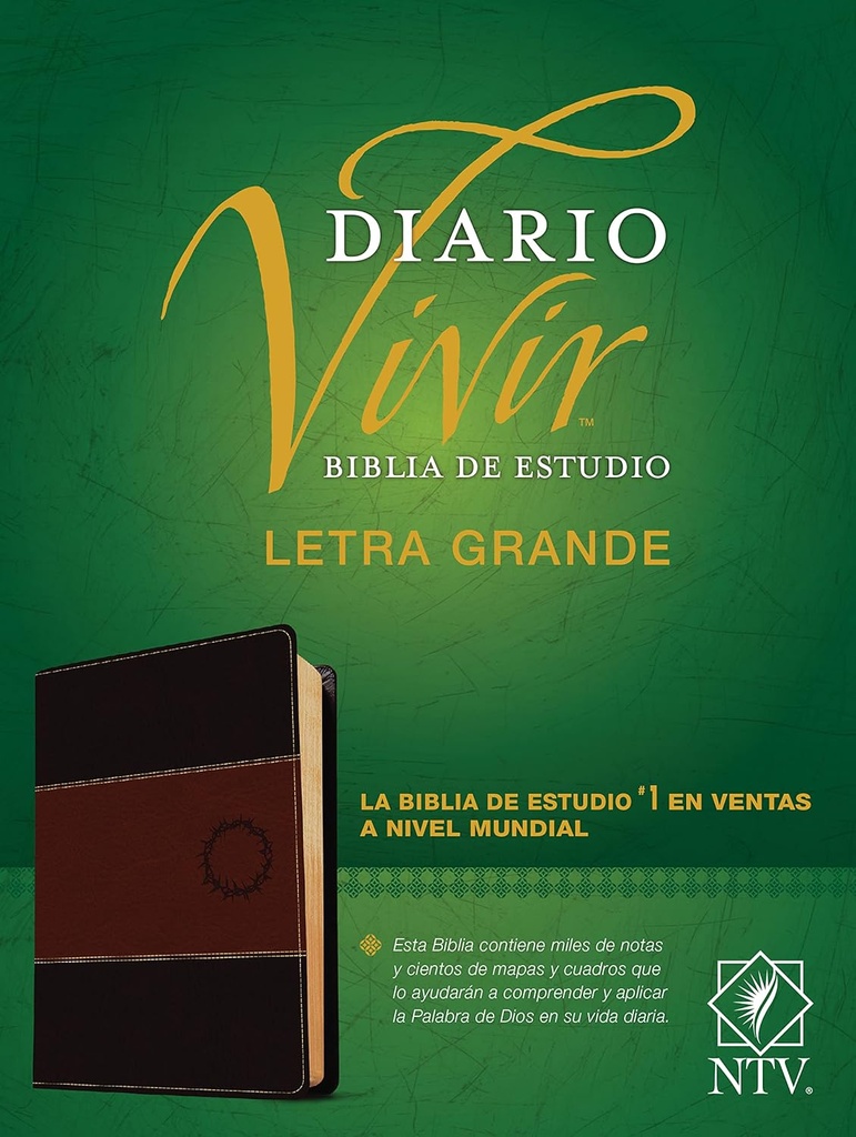 Biblia NTV de estudio del diario vivir manual café café claro