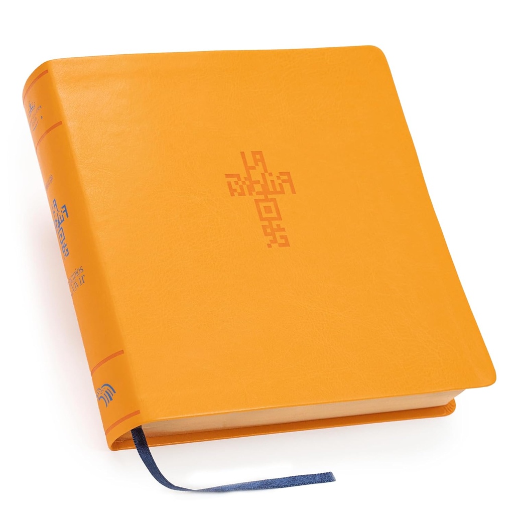 Biblia RVR60 QR Principios para vivir naranja