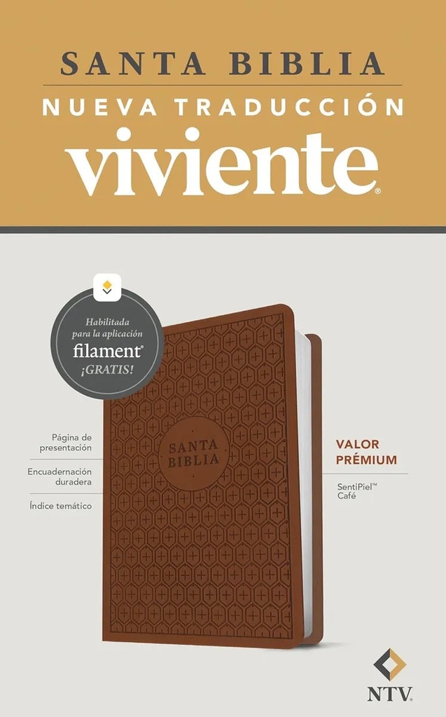 [TYN8896] Biblia NTV con filament café