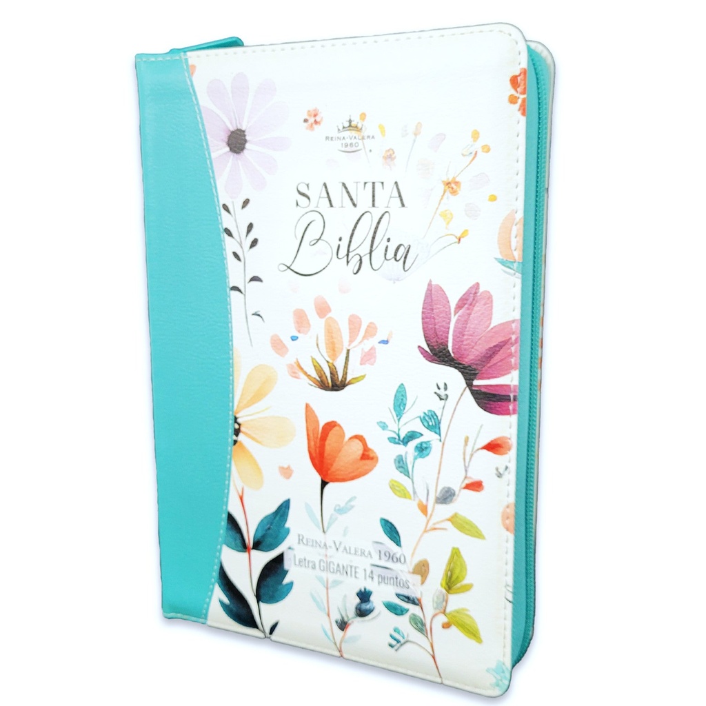 [ABU6992] Biblia RVR1960 Jardin turqueza