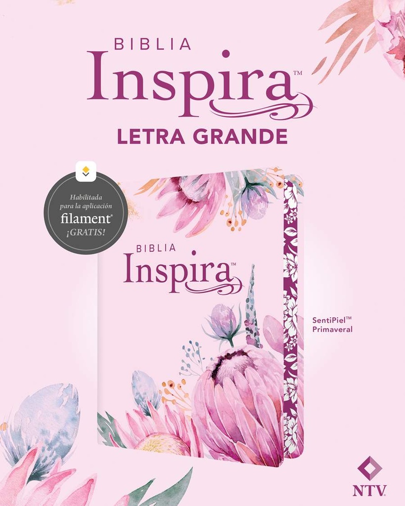 Biblia NTV Inspira primavera, Letra Grande