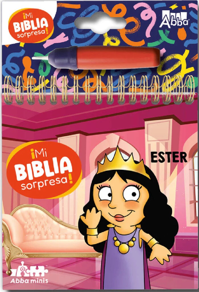 [ABN6861] Mi Biblia sorpresa Ester pinta con agua
