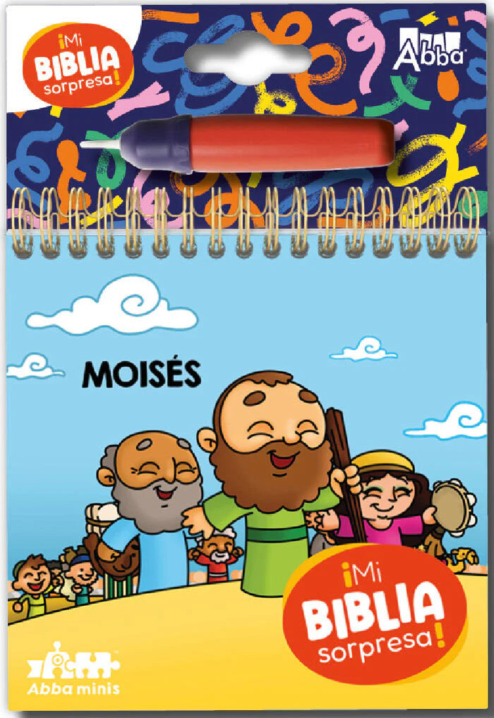 Mi Biblia sorpresa Moises pinta con agua