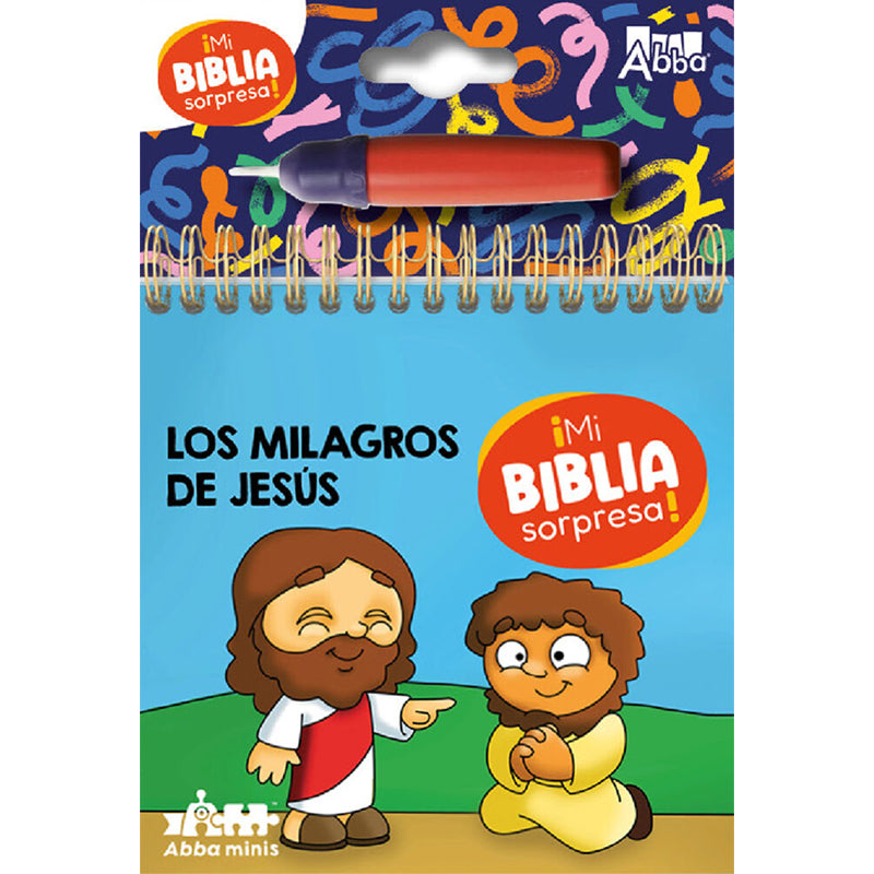 [ABN6863] Mi Biblia sorpresa los milagros de Jesus pinta con agua