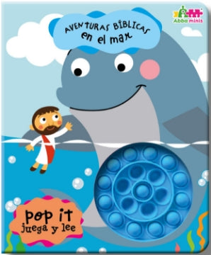 Lee y juega aventuras bíblicas en el mar pop it