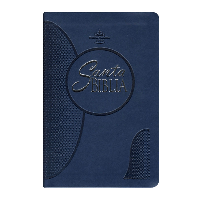 [SBM0645] Biblia RVR60 letra grande mediana imitacion piel azul
