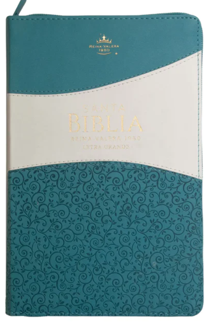 Biblia RVR60 Clásica bitono turquesa