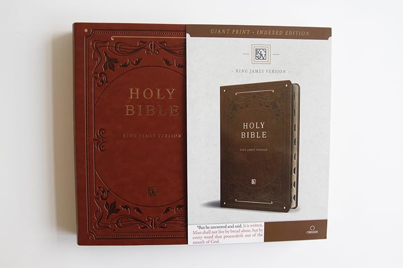 [PRH8053] Bible KJV letra gigante café