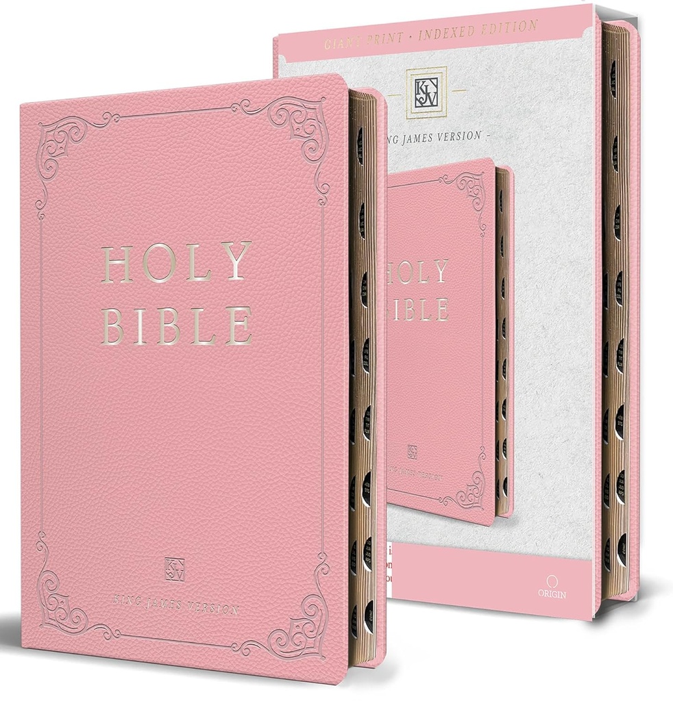 [PRH8052] Bible KJV letra gigante rosa