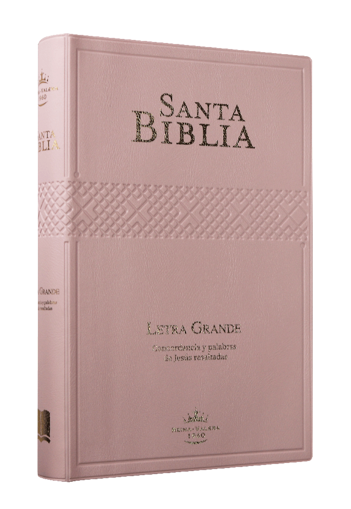 [SBM7867] Biblia RVR60 letra grande Rosa Pastel 12P