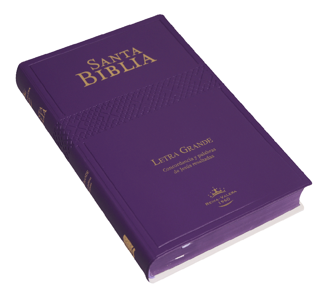 [HCN0708] Biblia RVR60 letra grande morado 12P
